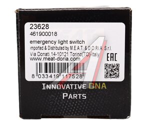 Выключатель кнопка AUDI A6 (97-05) аварийной сигнализации MEAT&DORIA 23628, 37783, 4B0941509KB98