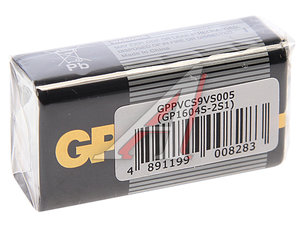 Батарейка KRONA 6F22 9V термопленка 1шт. Alkaline Supercell GP GP-1604S