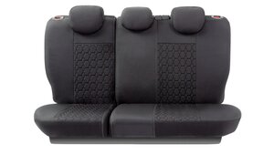 Авточехлы универсальные 3D лен черные (15 предм.) Verona AUTOPROFI VER-1505 BK/BK