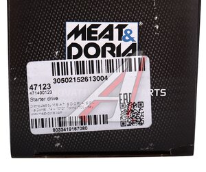 Привод стартера FORD Mondeo (00-) (бендикс) MEAT&DORIA 47123, P1011585, 1L5T11000AA