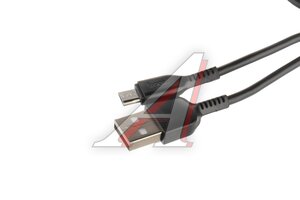 Кабель micro USB 2.4A 1м HOCO X20 black, 00221
