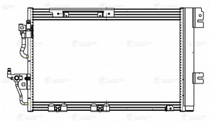 Радиатор кондиционера OPEL Astra H (04-),Zafira B (05-) LUZAR LRAC21165, 93178959