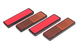 Катафот габаритный оранжевый (28х93мм) самоклеящийся комплект (4шт.) AIRLINE ARML002