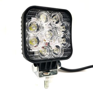 Фара рабочего света 82х82x38мм 27W 9LED (дальний свет) квадратная ВЫМПЕЛ WL-132S