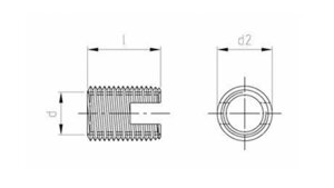 Набор резьбовых футорок M5x0.8xM10x1.5-L10мм 5шт ANROKEY AR-NFM5xM10-L10