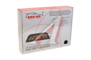 Парктроник d=22мм 4 сенсора черный комплект SHO-ME Y-2630N04 Black