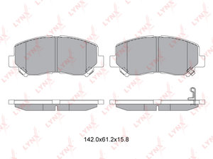 Колодки тормозные MAZDA CX-5 (11-) передние (4шт.) LYNX BD5125, GDB3562, K0Y1-33-28ZA