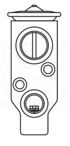 Клапан CHEVROLET Lacetti расширительный кондиционера LUZAR LTRV0578, 96492806