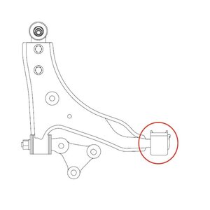 Сайлентблок HYUNDAI Accent (-98) рычага переднего левый CTR GV0007, CVKH-20, 54555-22102