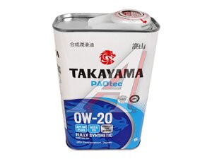 Масло моторное TAKAYAMA PAOTEC 0W20 C5 1л 6056033, TAKAYAMA 0W20