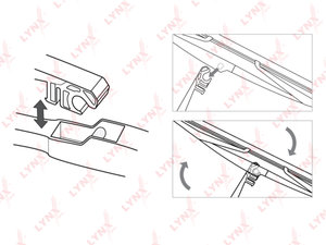 Щетка стеклоочистителя TOYOTA Verso (09-) 400мм задняя LYNX LR40E, 400, 85242-60090