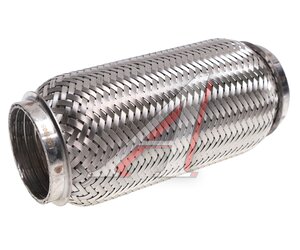Гофра глушителя 55x180 в 3-ой оплетке interlock нержавеющая сталь МЗГС VTL55180 IL, G55180/55/180/55-180