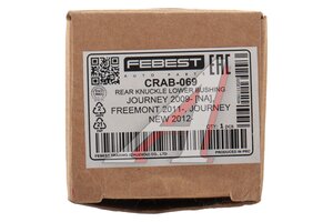 Сайлентблок DODGE Journey (12-) задней цапфы нижний FEBEST CRAB069