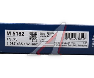 Фильтр воздушный салона OPEL Astra G (98-),Astra H (04-) BOSCH 1987435182, 1987432040/1987435182