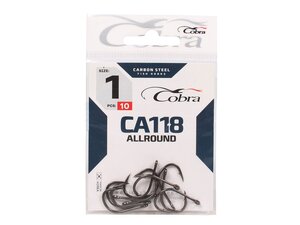 Крючки Cobra ALLROUND сер. CA118 разм. 001 10шт. 809396, CA118-001