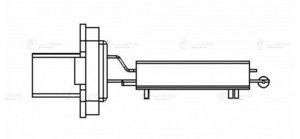 Резистор FIAT Ducato (2.3 JTD) отопителя LUZAR LFR1661, 46723713