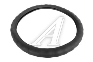 Оплётка руля (L) 39-41cм черная нат. кожа AVS A78649S