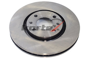 Диск тормозной PEUGEOT 207,307,308,Partner CITROEN C4,C5,Berlingo передний (1шт.) KORTEX KD0154, DF4183, 4249.84/4249.J6