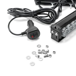 Маяк балка светодиод. 12/24V 6Вт кронштейн стробоскоп 1 стор.(1+1блок Epistar) AVTOELECTRICA AE6W-1EPS-1S