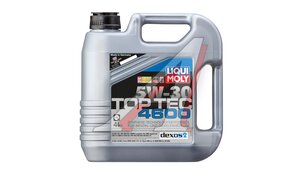 Масло моторное LIQUI MOLY TOP TEC 4600 5W30 синт.4л 3763, LM 5W30 3763