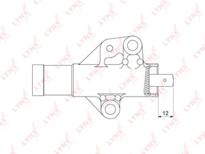 Натяжитель ремня ГРМ MITSUBISHI Galant гидравлический LYNX PT1037, PT-1037, MR984375