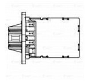Резистор HYUNDAI Solaris (10-),ix35 (09-) отопителя LUZAR LFR0804, 97128-1M000