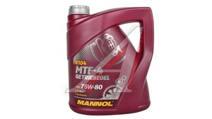 Масло трансмиссионное MANNOL MTF-4 GETRIEBEOEL GL-4 75W80 8104 синт.1л 1943, MANNOL 75W80