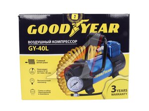 Компрессор автомобильный 40л/мин. 10атм. GOODYEAR GY000111