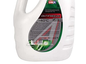 Антифриз зеленый UNIX G11 3кг 4604945, UNIX