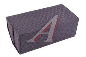 Органайзер в багажник 70х35х25см 3D экокожа черный кант красный бабочка DREAMCAR DC-000-1101149