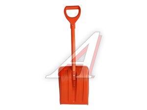 Лопата для снега 26х35х84см оранже.с алюм.черенком 260350