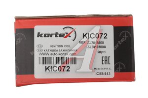 Катушка зажигания MAZDA 3 (04-09) (1.6/2.0) KORTEX KIC072, MGN8754