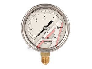 Манометр 6 бар 63мм тип 213.53.. G1/4 (снизу) ТМ-320Т.10(0-0.6 MPa