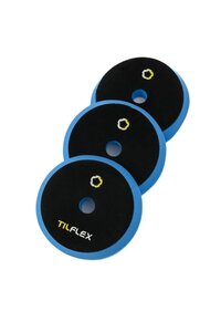 Круг полировальный на липучке с отверстием 150х25мм голубой TILFLEX TL59