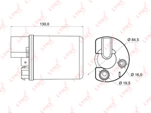 Фильтр топливный HYUNDAI Elantra (06-) KIA Ceed (06-) LYNX LF960M, 31910-2H000