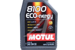 Масло моторное MOTUL 8100 ECO-NERGY 0W30 синт.1л 102793, MOTUL 0W30/102793/102794/113553/113554/113555