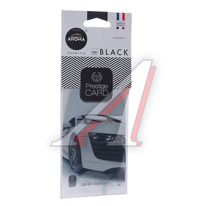 Ароматизатор подвесной пластина (парфюм) Black "Prestiged" AROMA CAR 92664, Aroma car prestige card black
