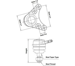 Опора шаровая MAZDA BT50 нижняя CTR CB0287, CBMZ-43, UR61-34-550