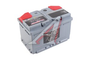 Аккумулятор MACPOWER 75А/ч обратная полярность,низкий 6СТ75(0)