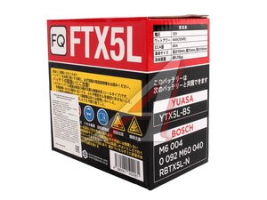 Аккумулятор FQ MOTO AGM 4А/ч 6СТ4 FTX5L-BS