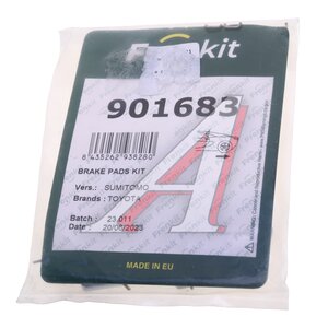 Ремкомплект TOYOTA Celica колодок тормозных задних FRENKIT 901683, PFK537, 04948-20010