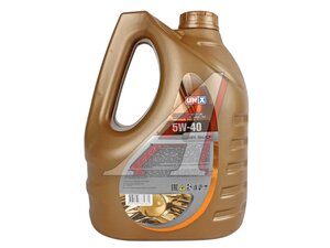 Масло моторное UNIX PLATINUM 5W40 5л 4605362, UNIX 5W40