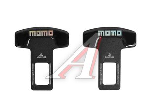 Заглушка ремня безопастности металлическая "Momo" 2шт. 901506, MOMO-2