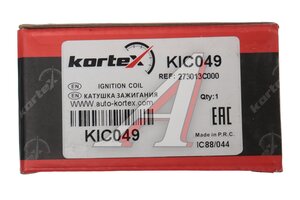 Катушка зажигания HYUNDAI ix55 (08-) KIA Sorento (06-) KORTEX KIC049, 880314, 27301-3C000