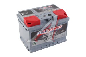 Аккумулятор MACPOWER 60А/ч обратная полярность,низкий 6СТ60(0)
