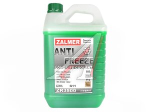 Антифриз зеленый ZALMER G11 3500 5кг ZR35G005, ZALMER