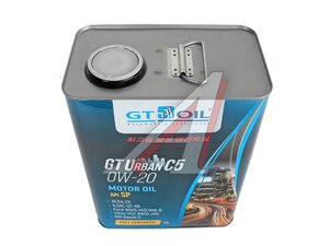 Масло моторное GT URBAN C5 0W20 синт.4л GT 0W20, GT OIL 0W20
