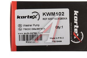 Мотор омывателя HAVAL F7 (19-) стекла ветрового KORTEX KWM102, 5207102XG83XA