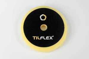 Круг полировальный на липучке с отверстием рефленый 150х25мм желтый TILFLEX TL72