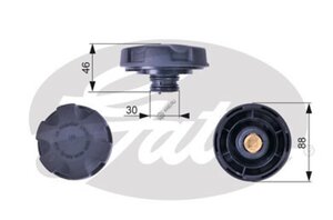 Крышка бачка расширительного BMW 3 (E90),5 (F10) GATES RC241
